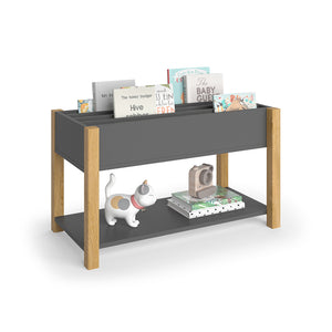 Vitalispa Scaffale per bambini Grigio/quercia 80 x 46 cm