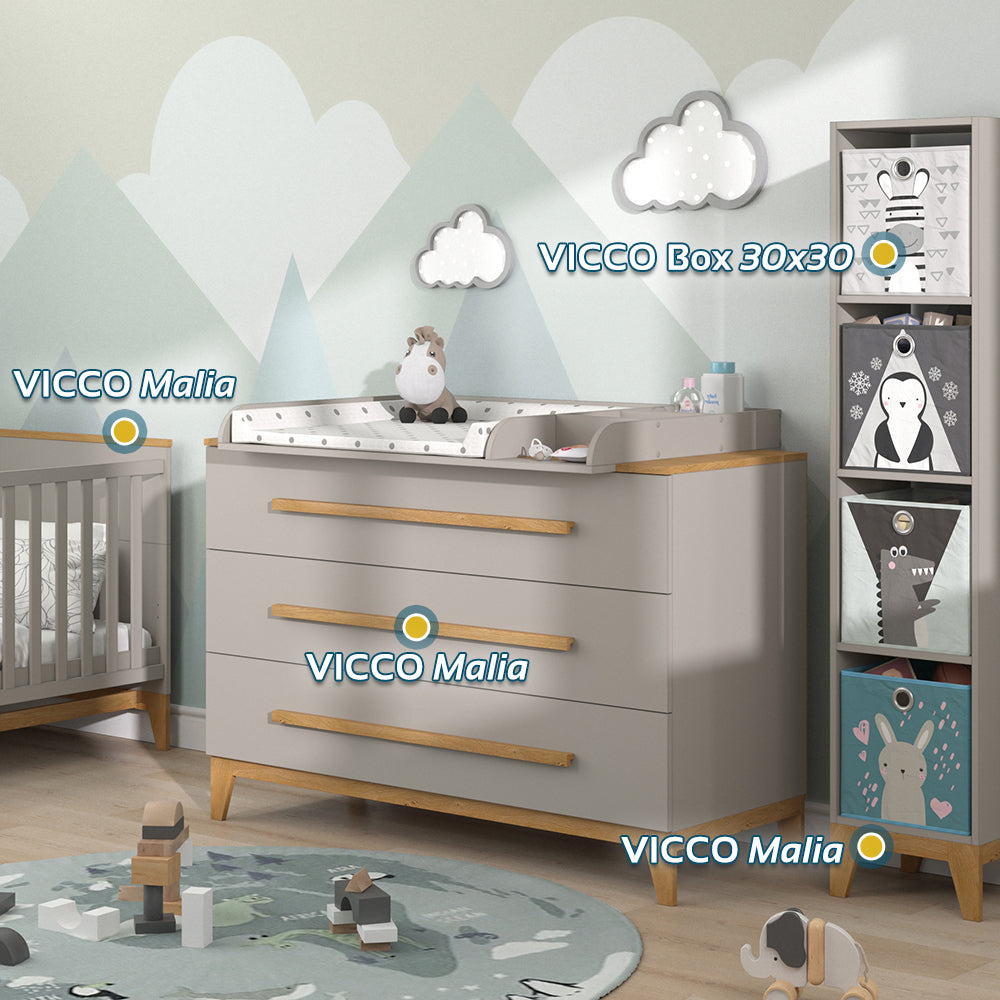 Vitalispa Scaffale per bambini Quercia cashmere 35.2 x 159.5 cm