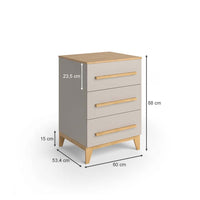 Vitalispa Cassettiera Quercia cashmere 60 x 88 cm