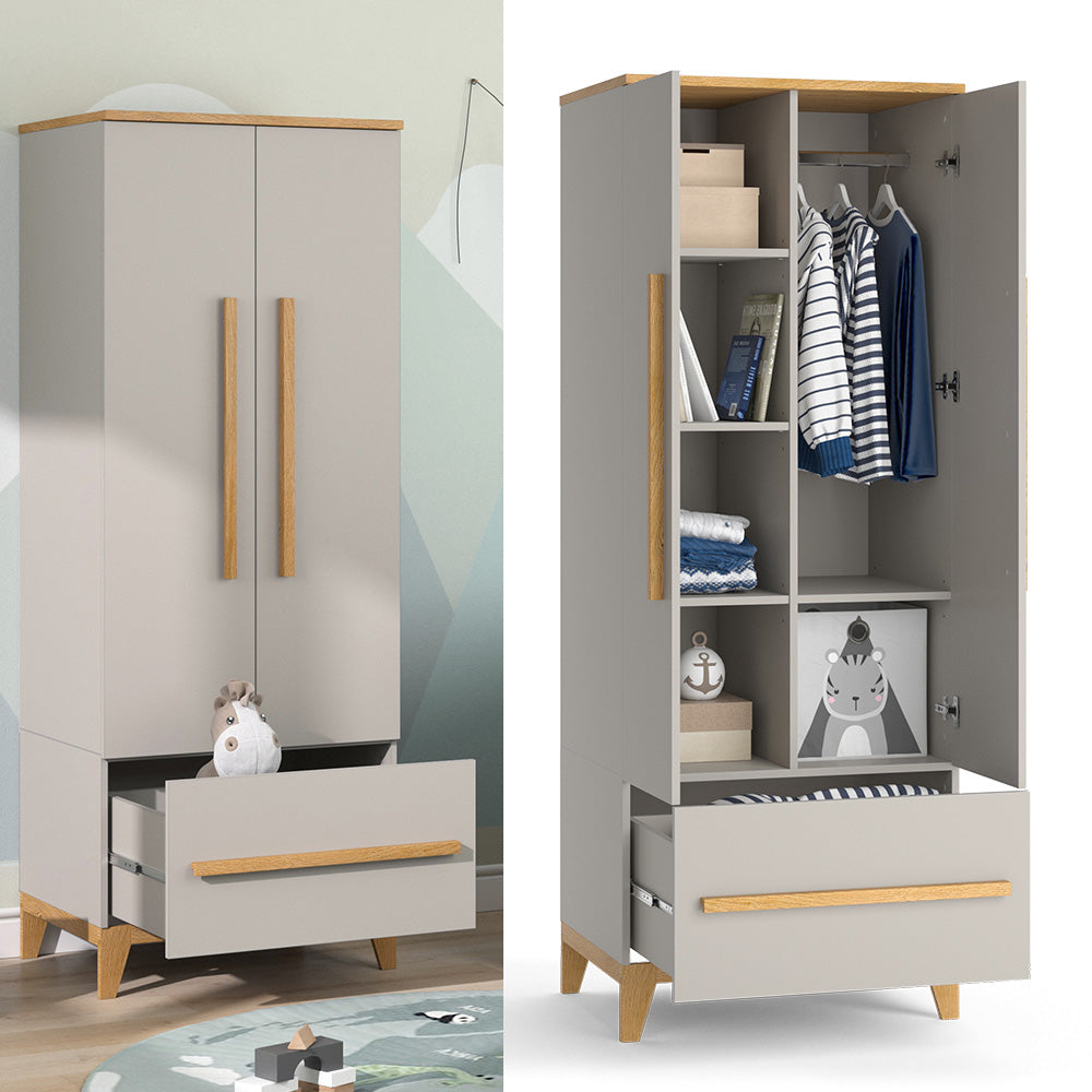 Vitalispa Armadio per bambini Quercia cashmere 70 x 186.8 cm