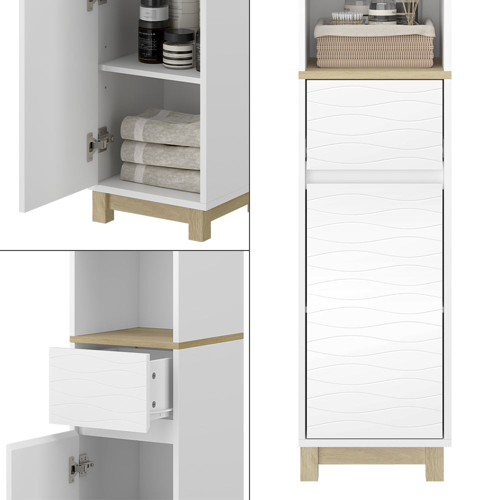 Vicco Mobili da bagno Bianco 30 x 151 cm con cassetti