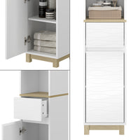 Vicco Mobili da bagno Bianco 30 x 151 cm con cassetti