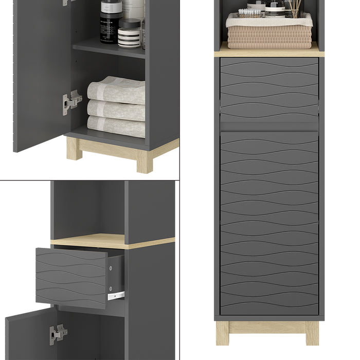 Vicco Mobili per il bagno Antracite 30 x 151.5 cm con cassetto