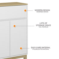 Vicco Mobile midi Bianco 60 x 80 cm con cassetto