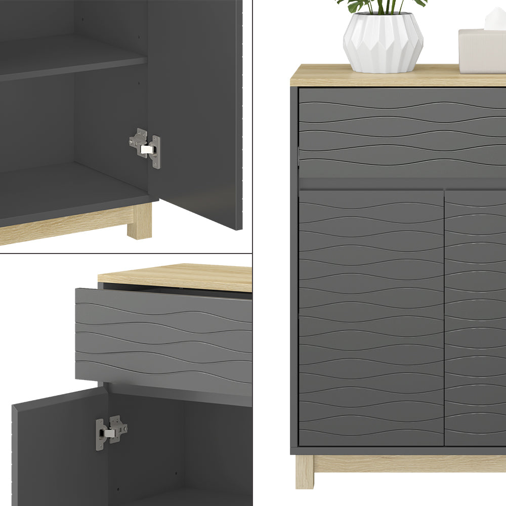 Vicco Mobile midi Antracite 60 x 80 cm con cassetto