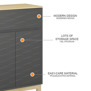 Vicco Mobile midi Antracite 60 x 80 cm con cassetto