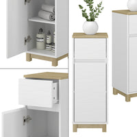 Vicco Mobile midi Bianco 30 x 80 cm con cassetto