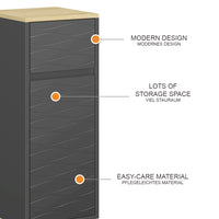 Vicco Mobile midi Antracite 30 x 80 cm con cassetto