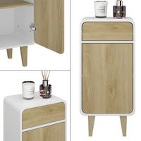 Vicco Mobile midi Bianco/quercia 40 x 81 cm