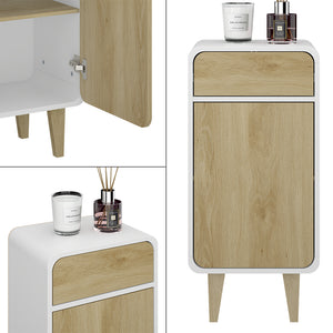 Vicco Mobile midi Bianco/quercia 40 x 81 cm