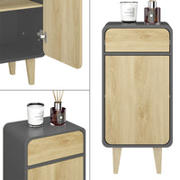 Vicco Mobile midi Antracite/quercia dorata 40 x 81 cm