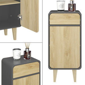 Vicco Mobile midi Antracite/quercia dorata 40 x 81 cm