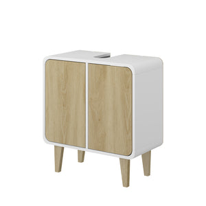 Vicco Mobiletto per lavabo Bianco/quercia 60 x 61 cm
