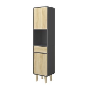 Vicco Mobili per il bagno Antracite/quercia dorata 40 x 161 cm