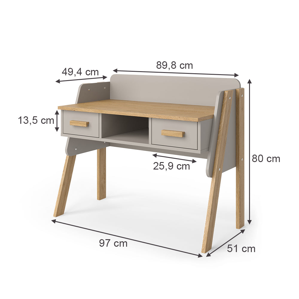 Vitalispa Scrivania Quercia cashmere 97 x 51 cm