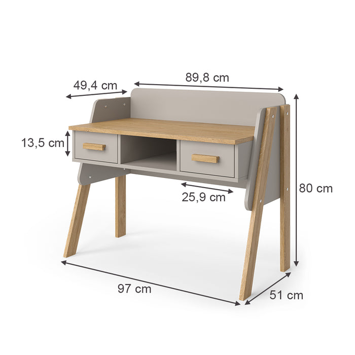 Vitalispa Scrivania Quercia cashmere 97 x 51 cm