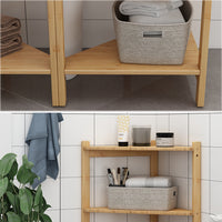 Vicco Mobiletto per lavabo Bambù 68 x 60.5 cm Set di 2