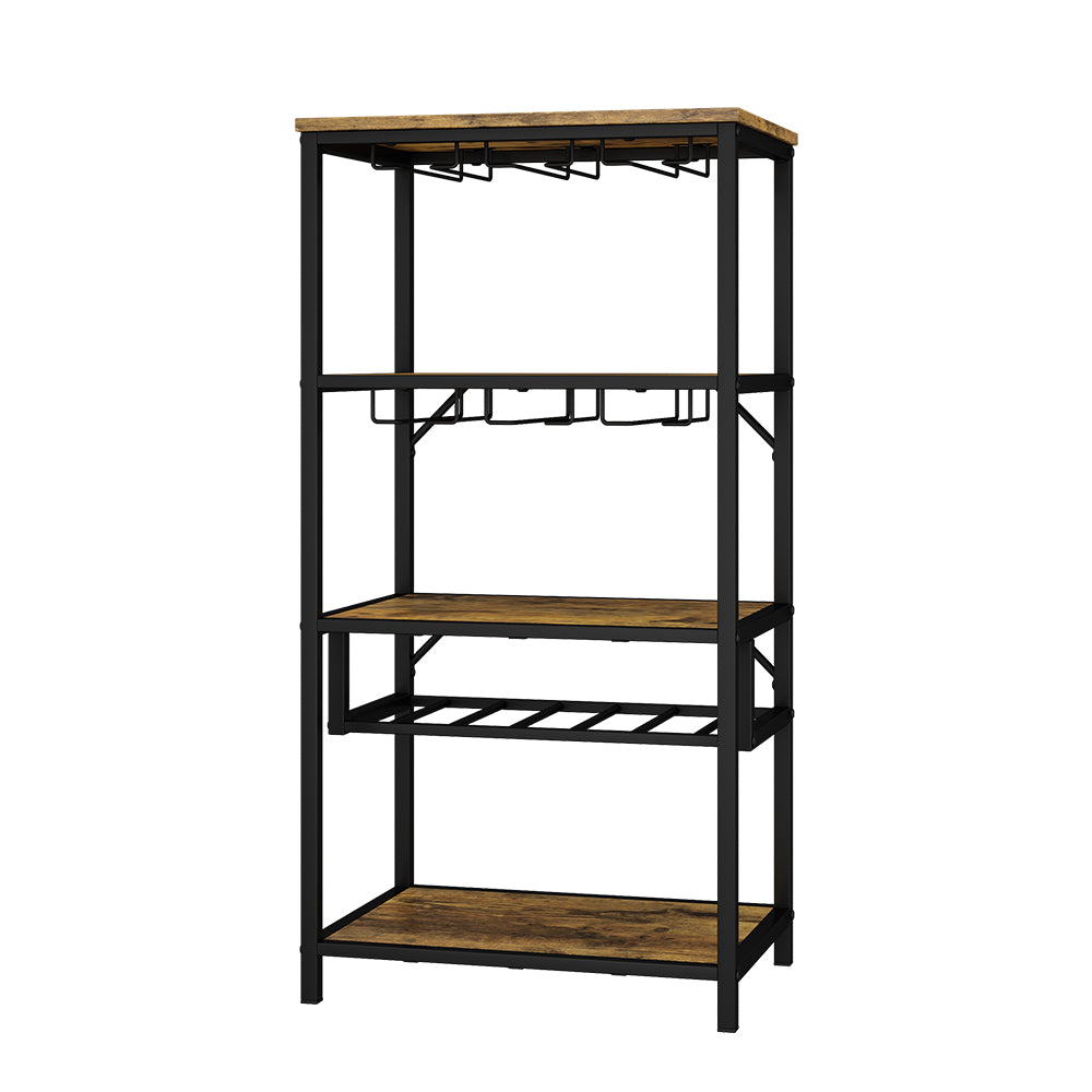 Vicco Portavino Rovere rustico con portabicchieri