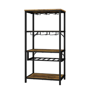 Vicco Portavino Rovere rustico con portabicchieri