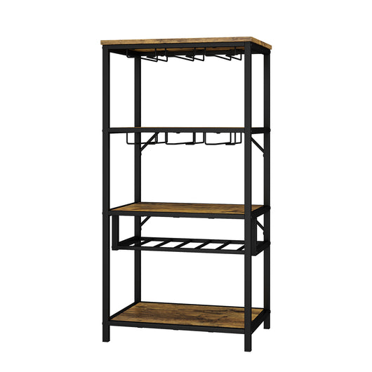 Vicco Portavino Rovere rustico con portabicchieri