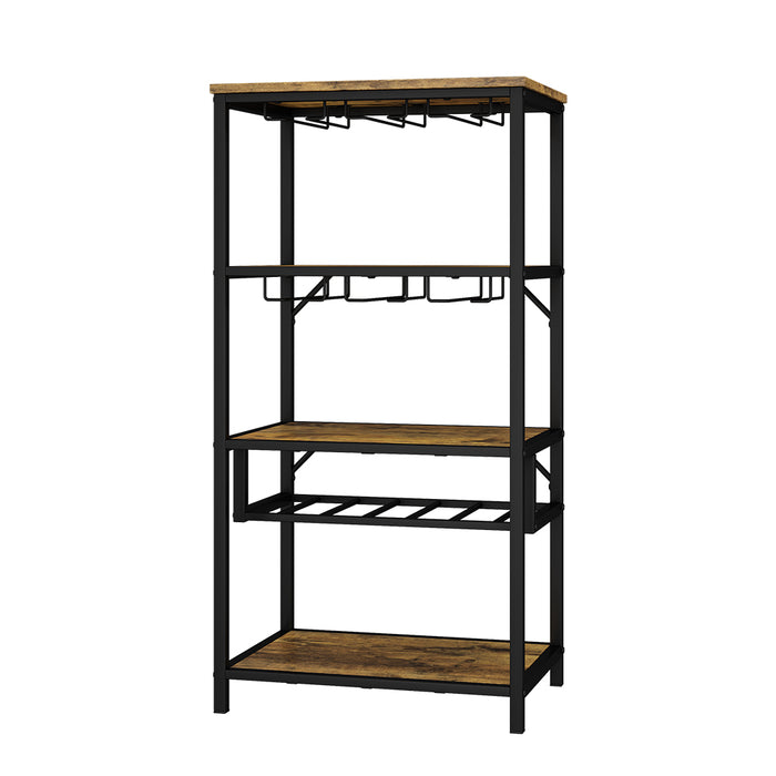 Vicco Portavino Rovere rustico con portabicchieri