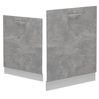 Vicco Coperchio per lavastoviglie Calcestruzzo 60 cm , PL Marmo