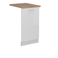 Vicco Coperchio per lavastoviglie Bianco lucido 45 cm , PL Rovere