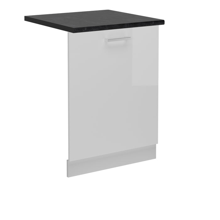 Vicco Coperchio per lavastoviglie Bianco lucido 60 cm , PL Antracite