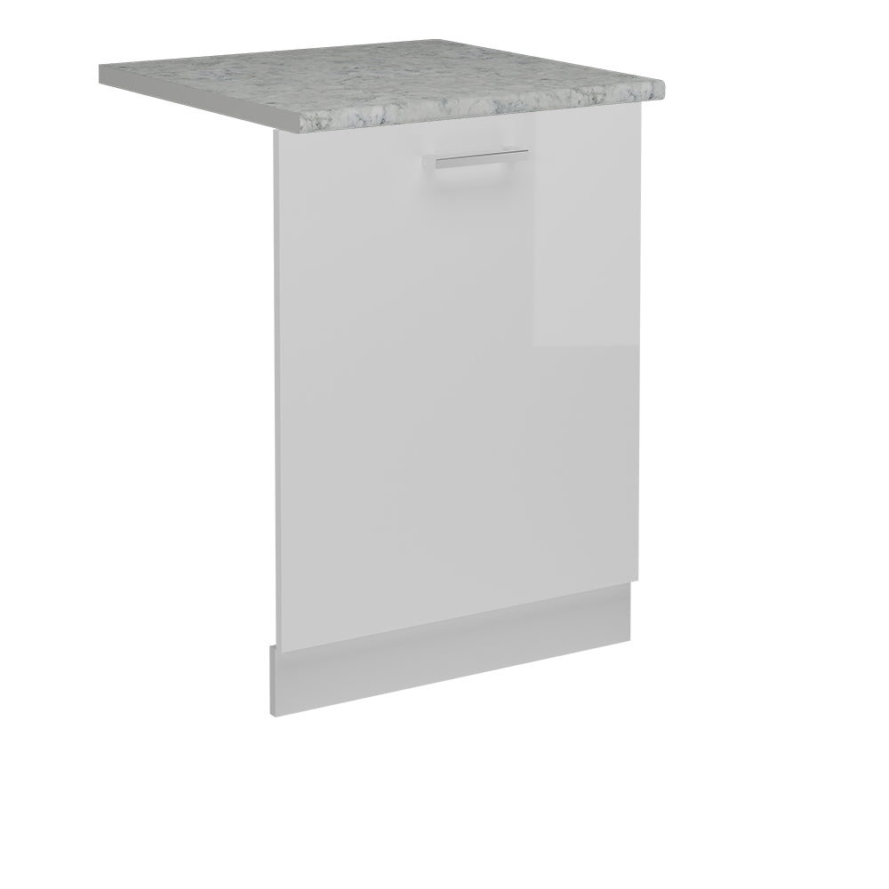 Vicco Coperchio per lavastoviglie Bianco lucido 60 cm , PL Marmo