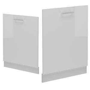 Vicco Coperchio per lavastoviglie Bianco lucido 60 cm , PL Rovere