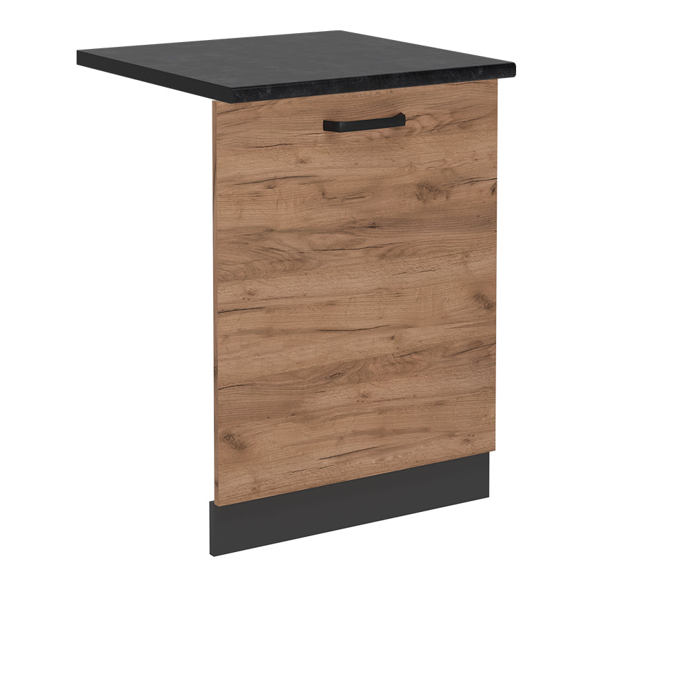 Vicco Coperchio per lavastoviglie Quercia dorata 60 cm , PL Antracite