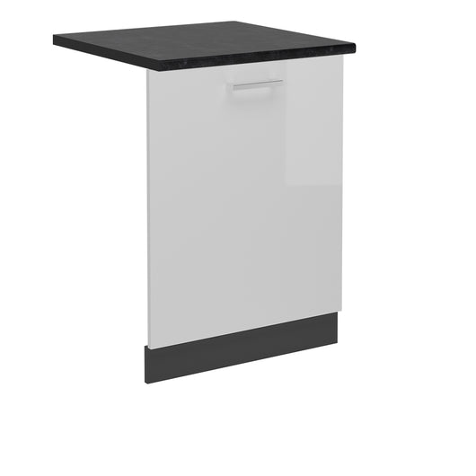 Vicco Coperchio per lavastoviglie Bianco lucido 60 cm , PL Antracite