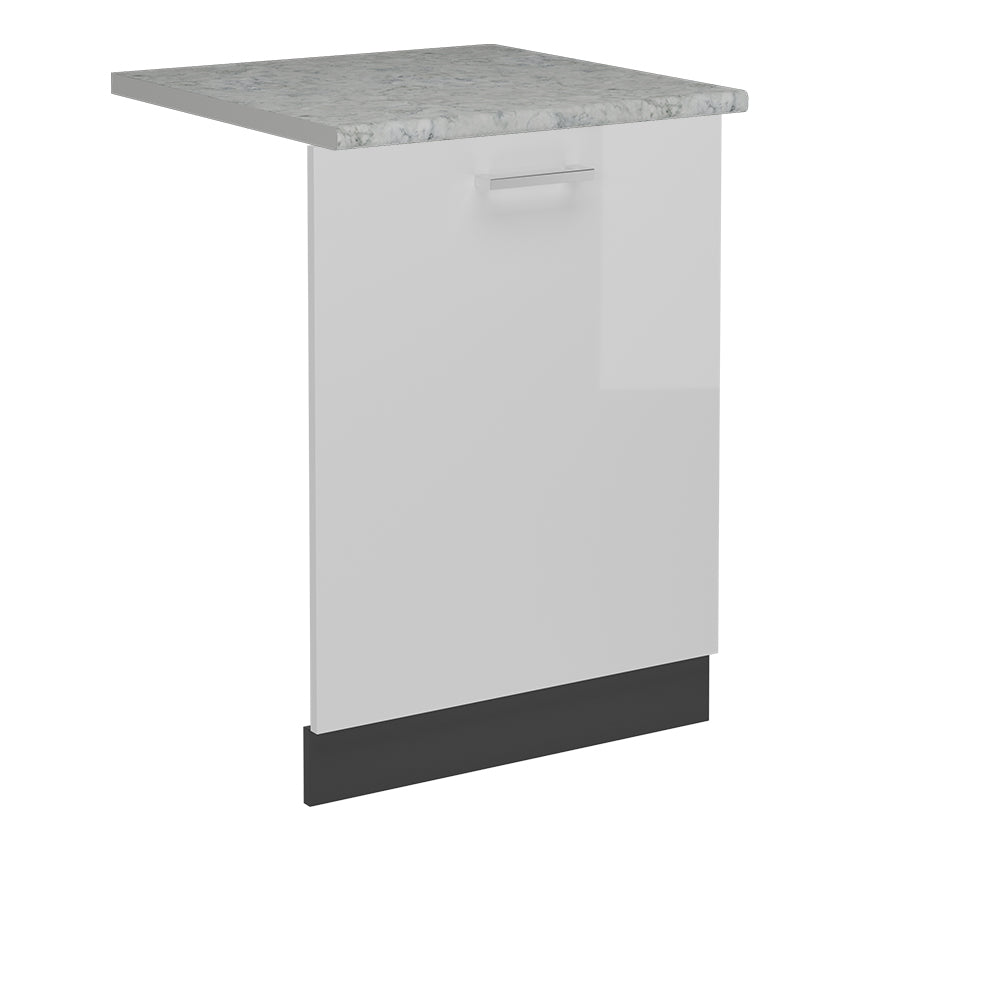 Vicco Coperchio per lavastoviglie Bianco lucido 60 cm , PL Marmo