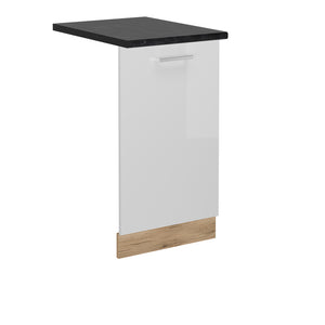 Vicco Coperchio per lavastoviglie Bianco lucido 45 cm , PL Antracite