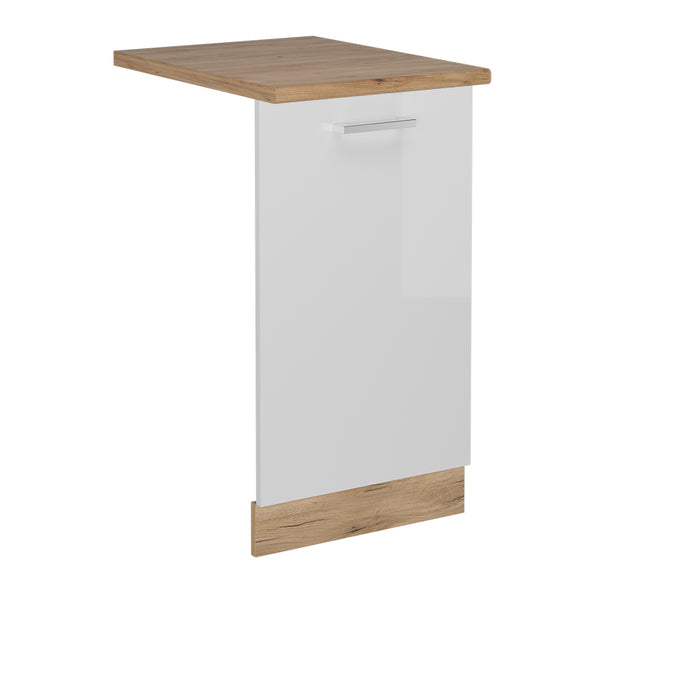 Vicco Coperchio per lavastoviglie Bianco lucido 45 cm , PL Rovere