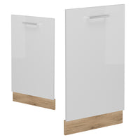 Vicco Coperchio per lavastoviglie Bianco lucido 45 cm , PL Rovere