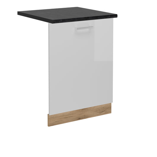 Vicco Coperchio per lavastoviglie Bianco lucido 60 cm , PL Antracite