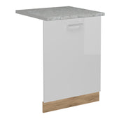 Vicco Coperchio per lavastoviglie Bianco lucido 60 cm , PL Marmo