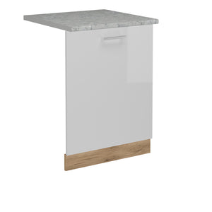 Vicco Coperchio per lavastoviglie Bianco lucido 60 cm , PL Marmo