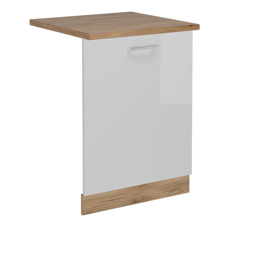 Vicco Coperchio per lavastoviglie Bianco lucido 60 cm , PL Rovere