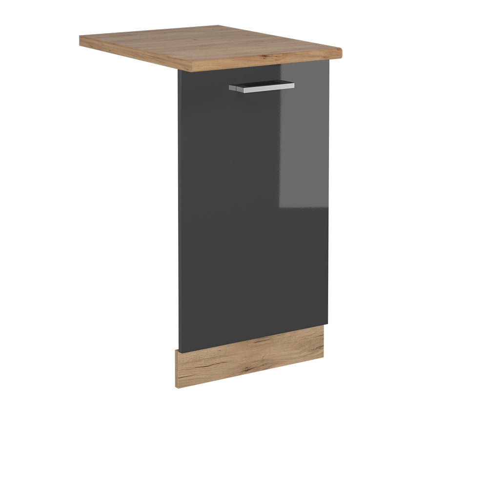 Vicco Coperchio per lavastoviglie Antracite lucido 45 cm , PL Rovere