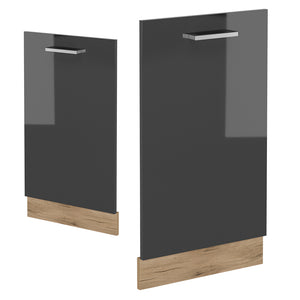 Vicco Coperchio per lavastoviglie Antracite lucido 45 cm , PL Marmo