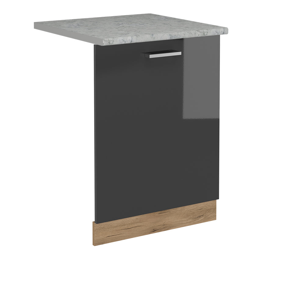 Vicco Coperchio per lavastoviglie Antracite lucido 60 cm , PL Marmo