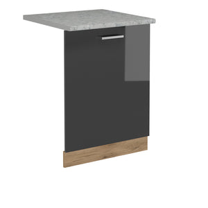 Vicco Coperchio per lavastoviglie Antracite lucido 60 cm , PL Marmo