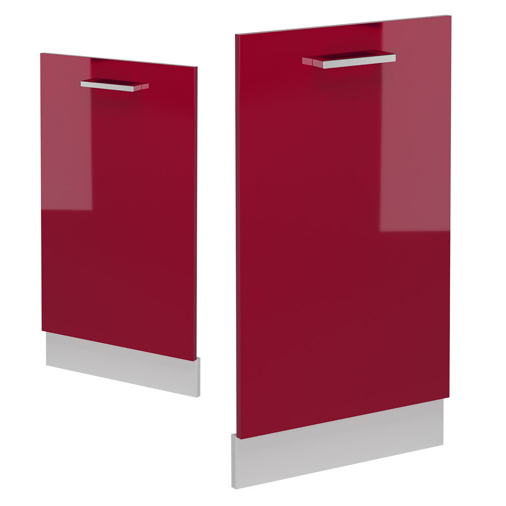 Vicco Pannello frontale della lavastoviglie Rosso lucido 45 cm , PL Antracite