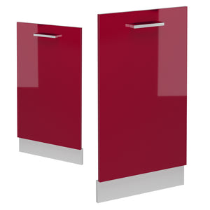 Vicco Pannello frontale della lavastoviglie Rosso lucido 45 cm , PL Antracite