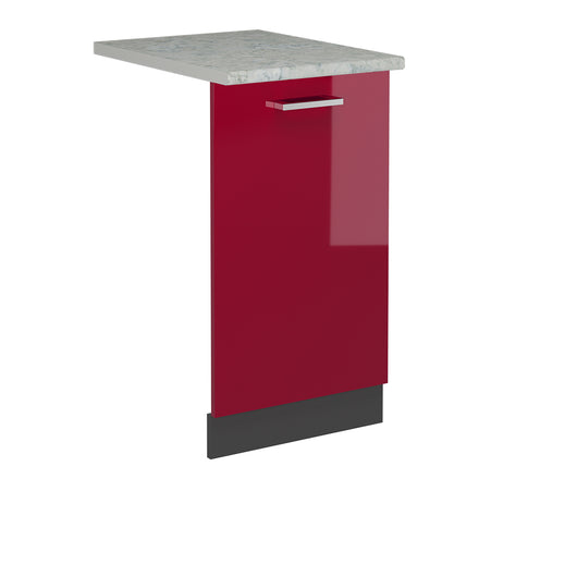 Vicco Pannello frontale della lavastoviglie Rosso lucido 45 cm , PL Marmo