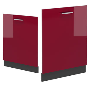 Vicco Pannello frontale Rosso lucido 60 cm senza piano di lavoro