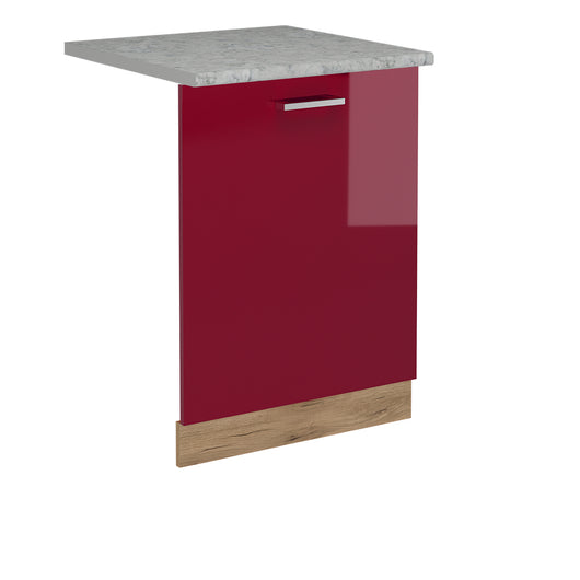 Vicco Pannello frontale della lavastoviglie Rosso lucido 60 cm , PL Marmo