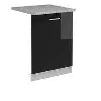 Vicco Pannello frontale della lavastoviglie Nero lucido 60 cm , PL Marmo